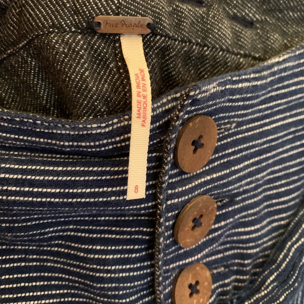 🤍{Free People} Cotton Tie Waist Pants🖌 - Picture 6 of 10